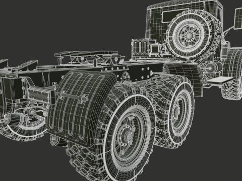 Kraz 255 Truck Tractor 3D Model