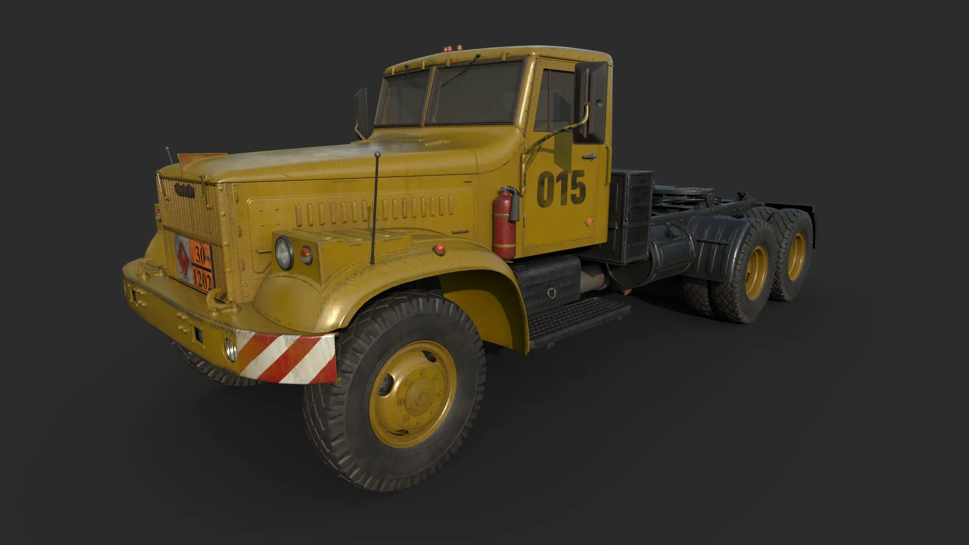 Kraz 258 3D Model .c4d .max .obj .3ds .fbx .stl .blend