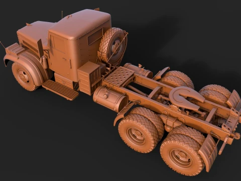 Kraz 258 3D Model