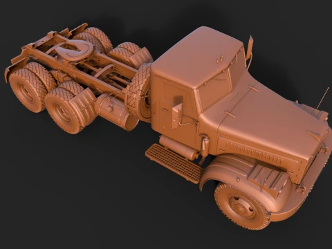Kraz 258 3D Model