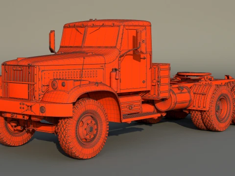 Kraz 258 3D Model