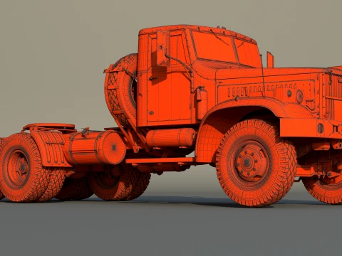 Kraz 258 3D Model