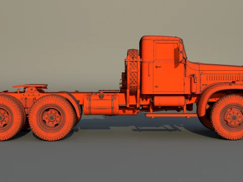 Kraz 258 3D Model