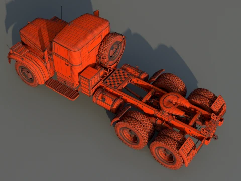 Kraz 258 3D Model