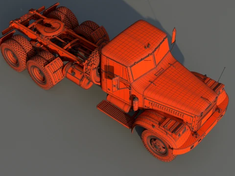 Kraz 258 3D Model