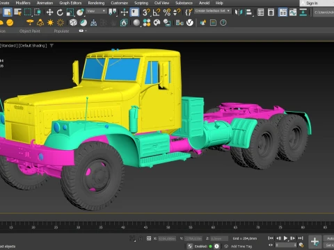 Kraz 258 3D Model