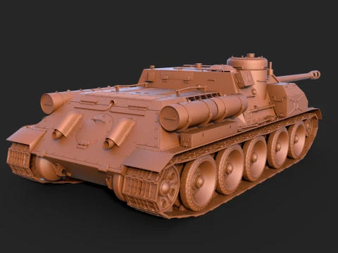 Su 122P 3D Model