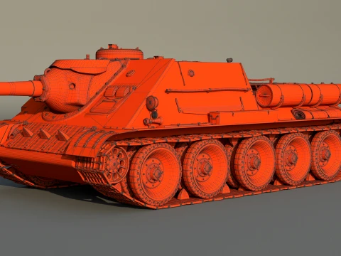 Su 122P 3D Model