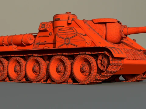 Su 122P 3D Model