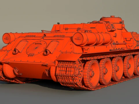 Su 122P 3D Model