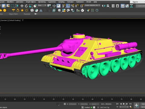 Su 122P 3D Model