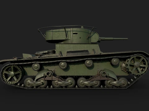 T-26PT 1933 3D Model