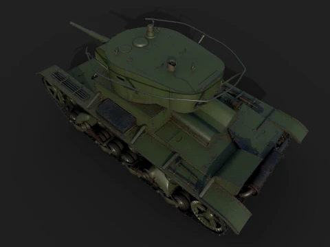 T-26PT 1933 3D Model