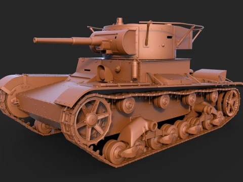 T-26PT 1933 3D Model