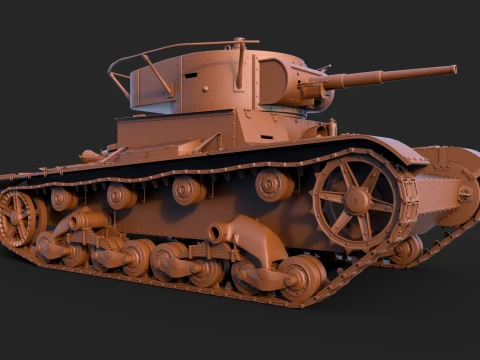 T-26PT 1933 3D Model