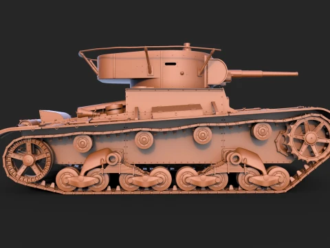 T-26PT 1933 3D Model