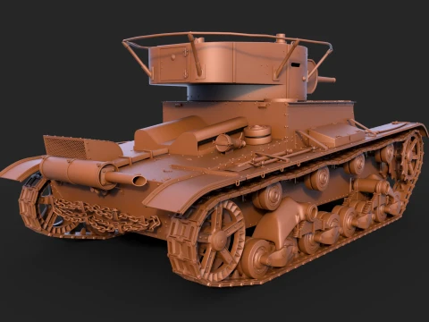 T-26PT 1933 3D Model