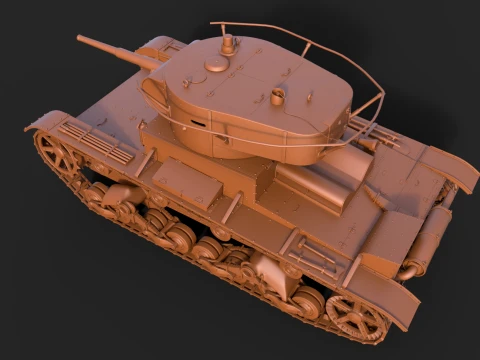 T-26PT 1933 3D Model
