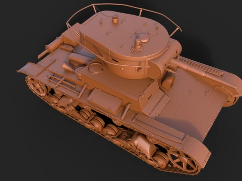 T-26PT 1933 3D Model