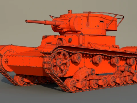 T-26PT 1933 3D Model