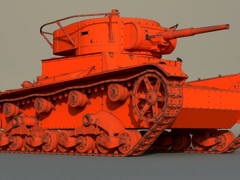 T-26PT 1933 3D Model
