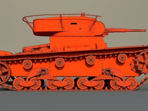 T-26PT 1933 3D Model