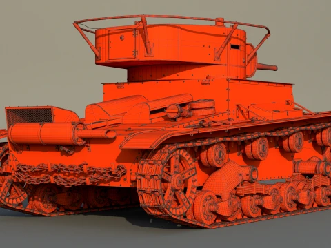 T-26PT 1933 3D Model
