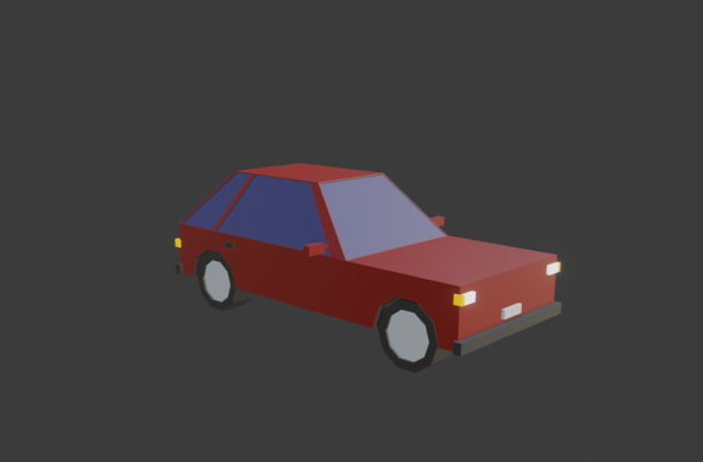 hatchback all colors low-poly 3D Model .c4d .max .obj .3ds .fbx .stl .blend 