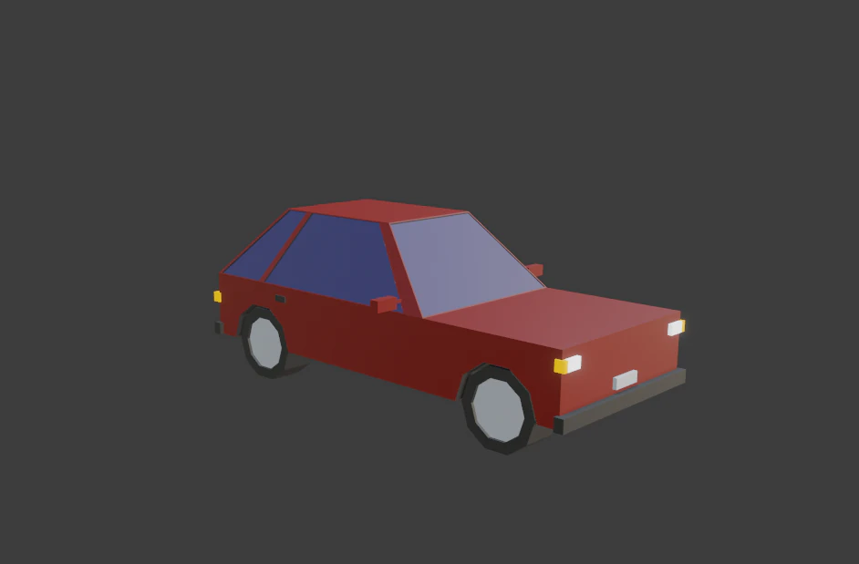 hatchback all colors low-poly 3D Model .c4d .max .obj .3ds .fbx .stl .blend 