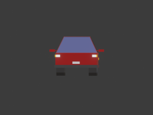 hatchback all colors low-poly 3D Model