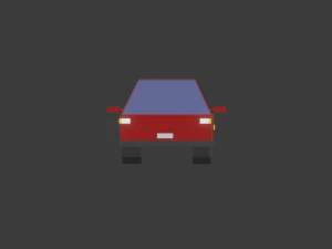 hatchback all colors low-poly 3D Model