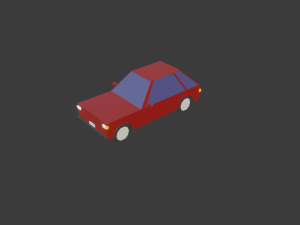 hatchback all colors low-poly 3D Model