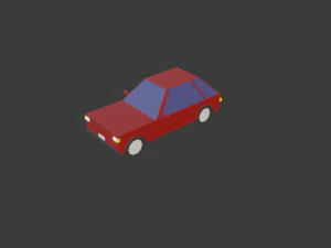 hatchback all colors low-poly 3D Model
