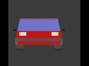 zhiguli red low-poly 3D 模型
