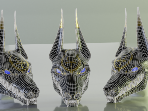 anubis mask Modelo 3D