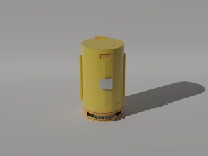 cylindrical tool box Modelo 3D