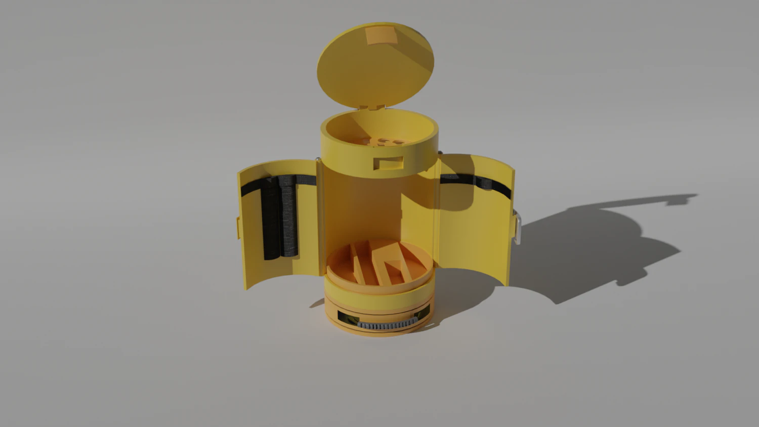 cylindrical tool box 3D Model .c4d .max .obj .3ds .fbx .stl .blend 