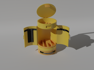 cylindrical tool box 3D Модель
