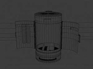 cylindrical tool box 3D Model