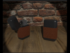 black lighter Model 3D