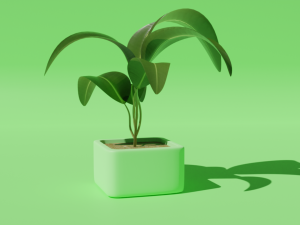plant in a pot Modelo 3D