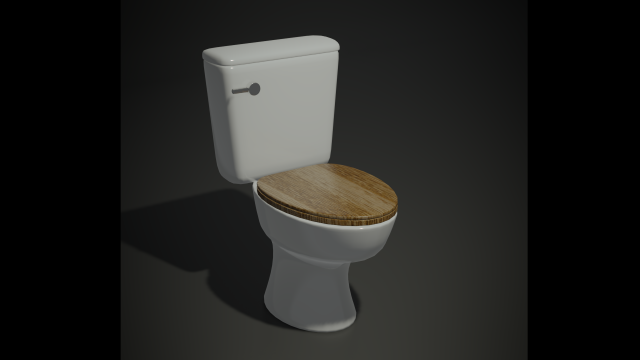 classic porcelain toilet 3D 模型 .c4d .max .obj .3ds .fbx .stl .blend 