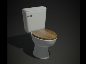 classic porcelain toilet 3D Модель