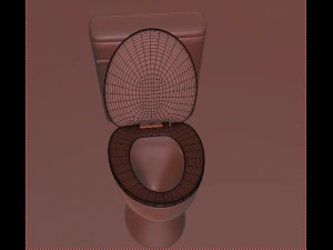 classic porcelain toilet 3D Model