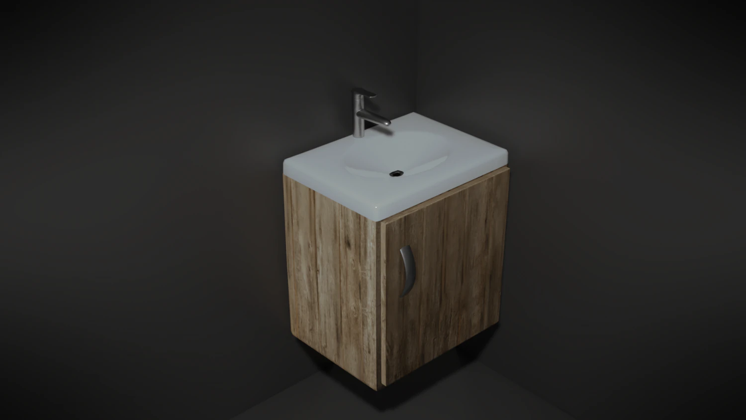 modern washbasin 3D Model .c4d .max .obj .3ds .fbx .stl .blend 