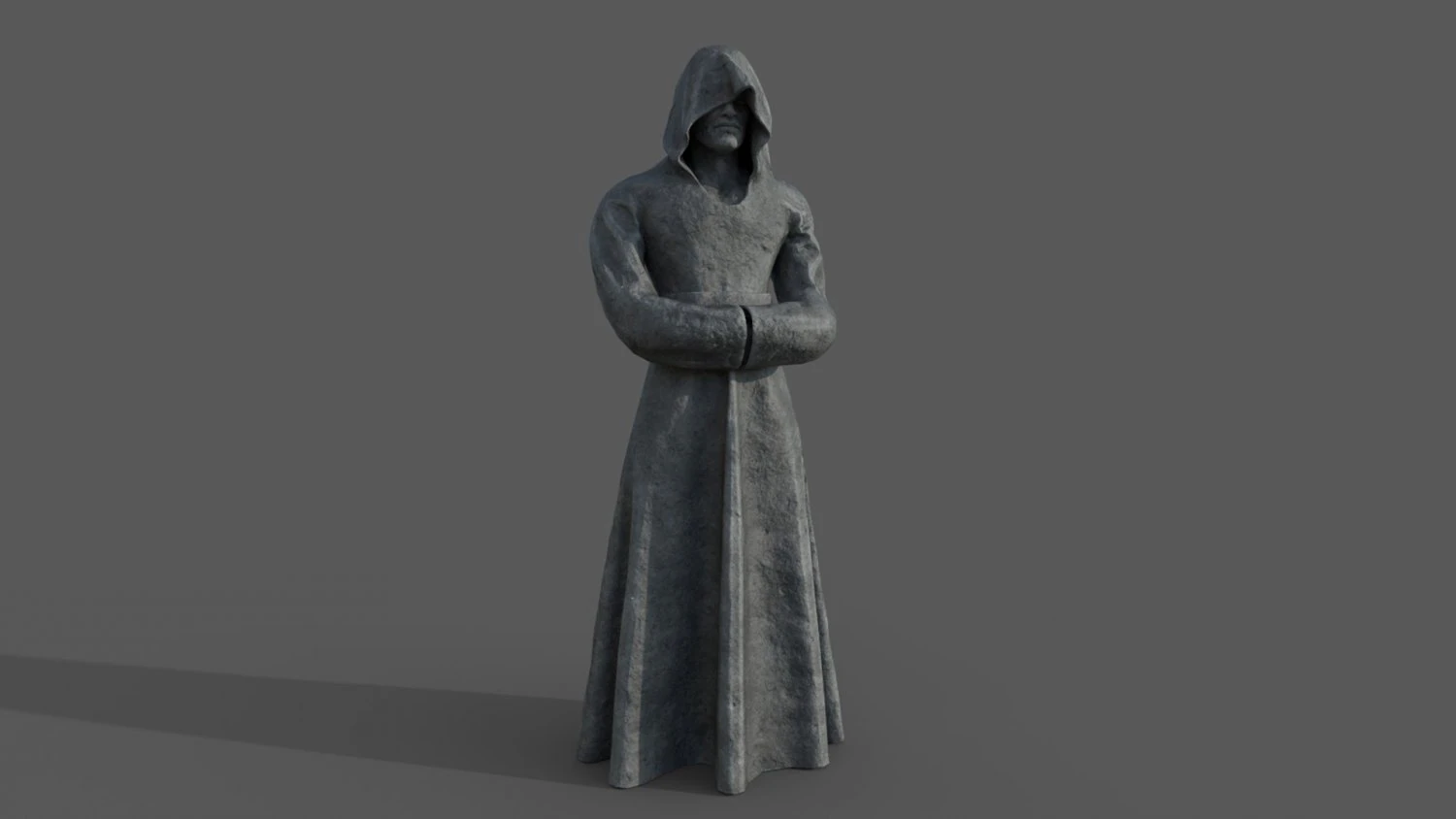hooded statue 3D Model .c4d .max .obj .3ds .fbx .stl .blend