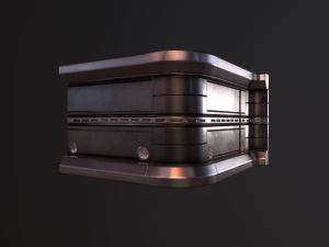sci fi walls low-poly 3D 模型