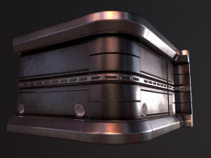 sci fi walls low-poly 3D Модель