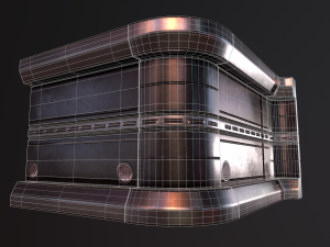 sci fi walls low-poly 3D Модель