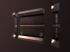 sci fi walls low-poly 3D Модель